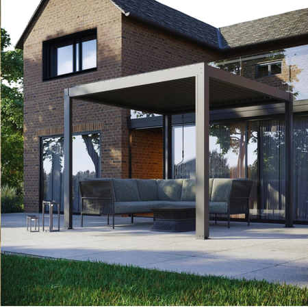 Pergola ogrodowa aluminiowa NEO IRON 3x3 m antracyt