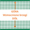 Siatka ochronna ogrodzeniowa plastikowa Quadra 10 1x10m oczko 10x10mm zielona TENAX