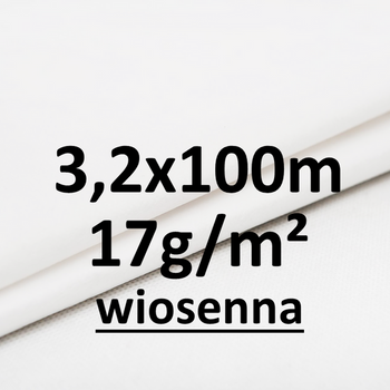 Agrowłóknina okrywowa wiosenna biała 17g 3,2/100m