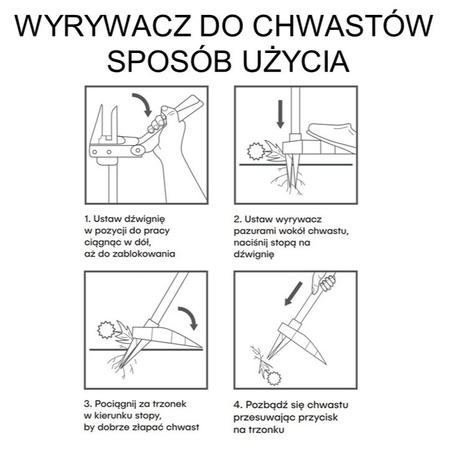 Wyrywacz do chwastów NIEZBĘDNIK OGRODNIKA