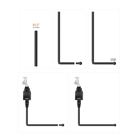 Zaślepka końcowa zakończenie linii 1/2" CLABER 91086 opak. 4 szt.
