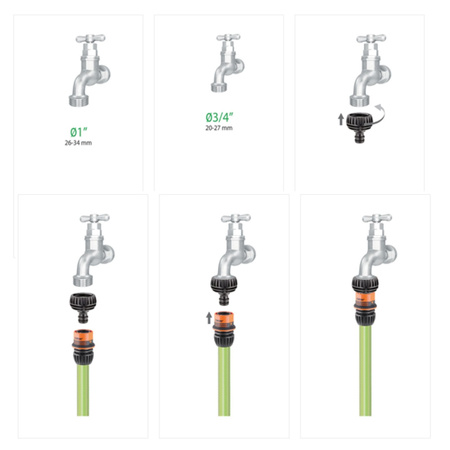 Końcówka na kran Ergo-Grip 3/4"-1" CLABER 8558