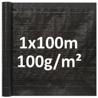 Agrotkanina tkanina do ściółkowania czarna 100g 1x100m
