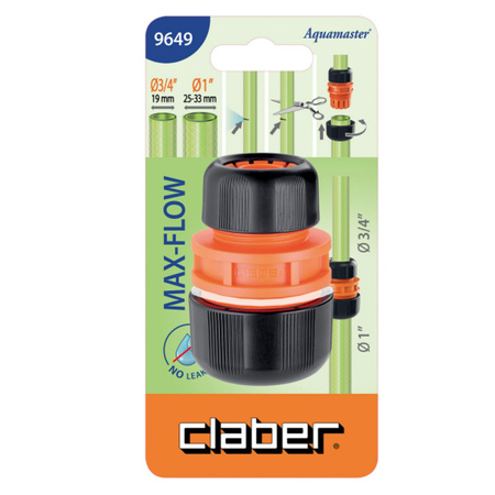 Reparator złączka redukcyjna na wąż 3/4''-1'' Max-Flow CLABER 9649