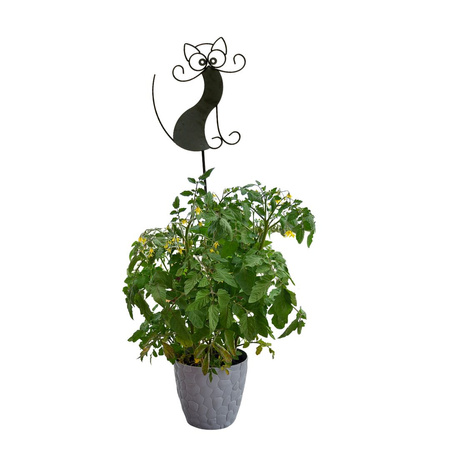 Podpora ogrodowa wbijana metalowa KOT 132x28,5cm czarna