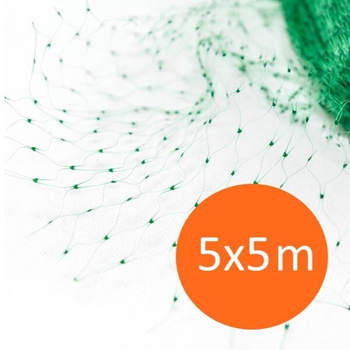 Siatka ochronna przeciw ptakom Bird Net 5x5m zielona