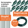Drut naciągowy do siatki ogrodzeniowej powlekany PVC 3,1mm /55 m zielony