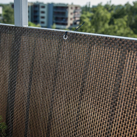 Mata tkanina osłonowa Technorattan Lux 1,5x3m brązowa