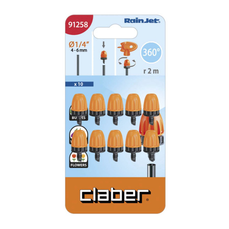 Mikrozraszacz rozpylacz mikromgły 360° CLABER 91258 opak.10 szt.