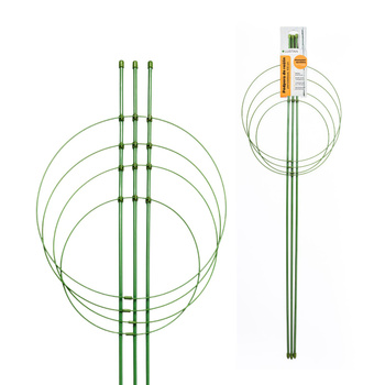 Podpora ogrodowa do roślin pierścieniowa 100 cm zielona