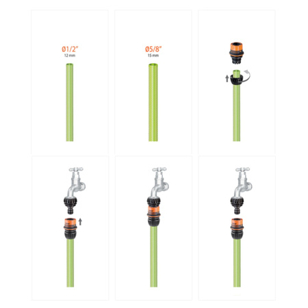Szybkozłączka  na wąż 1/2"-5/8" Ergo-Grip CLABER 8542