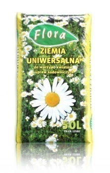 Ziemia uniwersalna do warzyw, kwiatów i upraw sadowniczych 50l FLORA