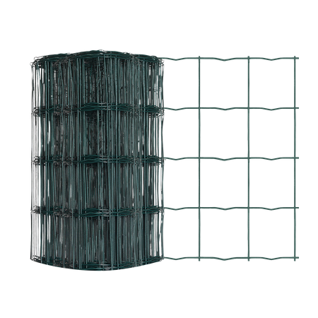 Siatka ogrodzeniowa zgrzewana powlekana PVC 0,4x25m zielona oczko 100x75mm