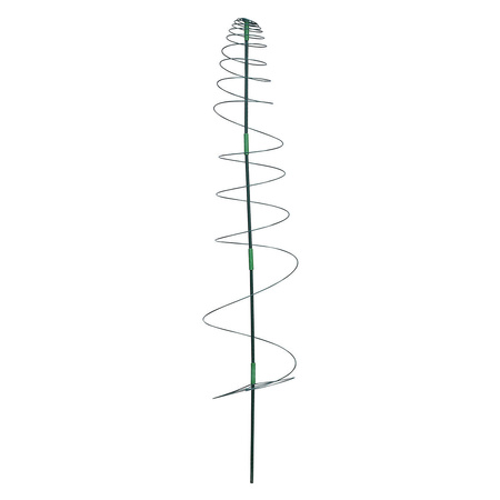 Podpora ogrodowa metalowa do pnączy SPIRALA 162x32cm zielona