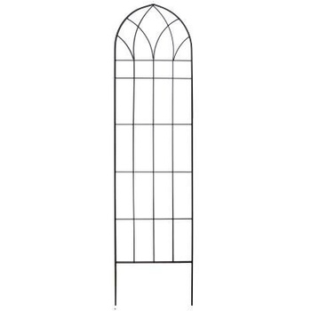 Podpora ogrodowa kratka metalowa do roślin WITRYNA 120x45cm czarna