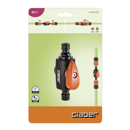 Nypel uniwersalny z zaworem shut-off CLABER 8611