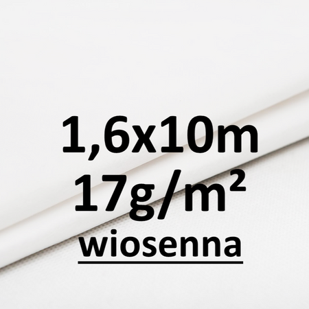 Agrowłóknina okrywowa wiosenna biała 17g 1,6x10m