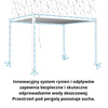 Pergola ogrodowa aluminiowa NEO IRON 4x3 m antracyt