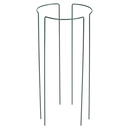 Podpora ogrodowa metalowa obejma trójelementowa do roślin 60x20cm zielona