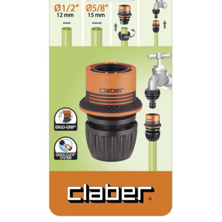 Szybkozłączka  na wąż 1/2"-5/8" Ergo-Grip CLABER 8542