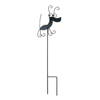 Podpora ogrodowa wbijana metalowa PIES 132x31cm czarna