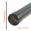 Słupek ogrodzeniowy metalowy 200cm antracyt