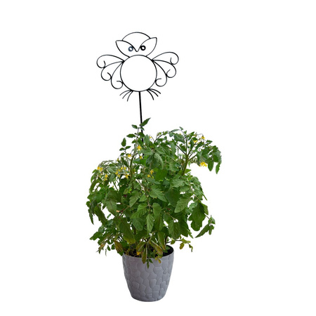 Podpora ogrodowa wbijana metalowa SOWA 125x34cm czarna