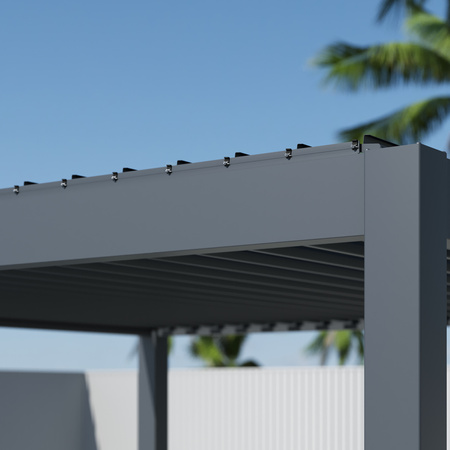 Pergola ogrodowa aluminiowa NEO IRON 3x3 m antracyt