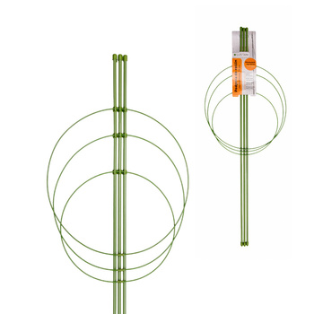 Podpora ogrodowa do roślin pierścieniowa 75 cm zielona