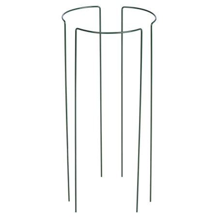 Podpora ogrodowa metalowa obejma trójelementowa do roślin 60x20cm zielona