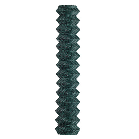 Siatka ogrodzeniowa pleciona powlekana PVC 1,75x15m zielona oczko 65x65mm