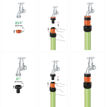 Końcówka złączka na kran 1"-3/4" Max-Flow CLABER 9641