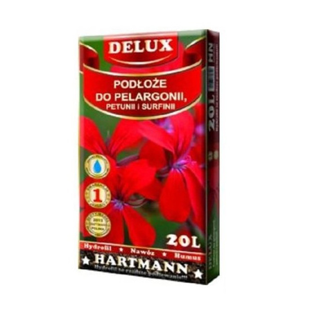 Podłoże do pelargonii, petunii i surfinii 20l HARTMANN Delux