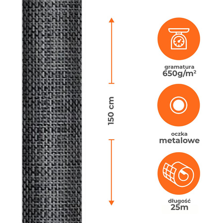 Mata tkanina osłonowa Technorattan Siko 1,5x25m