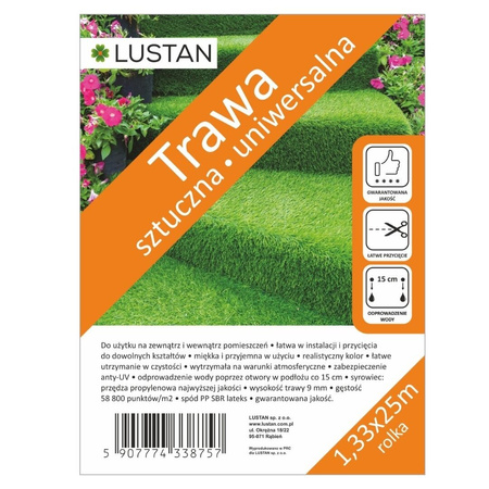 Trawa sztuczna syntetyczna wykładzina rolka 1,33x25m