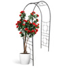 Pergola ogrodowa metalowa łuk RETRO 200x110x43cm czarna