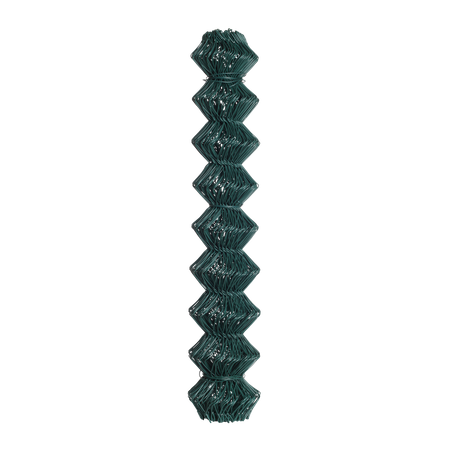 Siatka ogrodzeniowa pleciona powlekana PVC 1,75x15m zielona oczko 65x65mm
