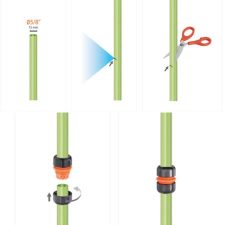 Reparator na wąż 5/8" CLABER 8562