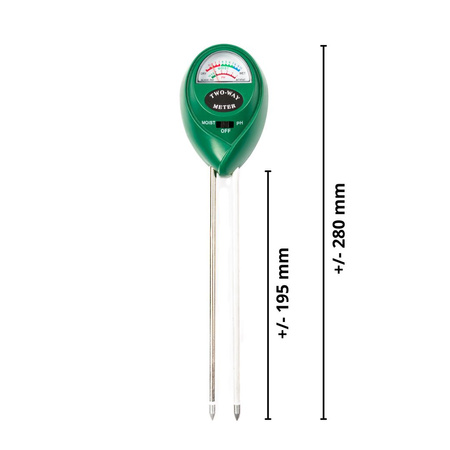 Miernik pH i wilgotności gleby tester podłoża 2w1 NIEZBĘDNIK OGRODNIKA