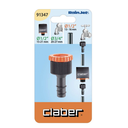 Końcówka na kran - adapter do węża 1/2" CLABER 91347