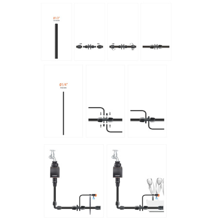 Złączka 1/2"  z 4 wyjściami 1/4" CLABER 91027