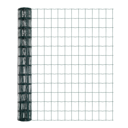 Siatka ogrodzeniowa zgrzewana powlekana PVC 1,2x10m zielona oczko 100x75mm