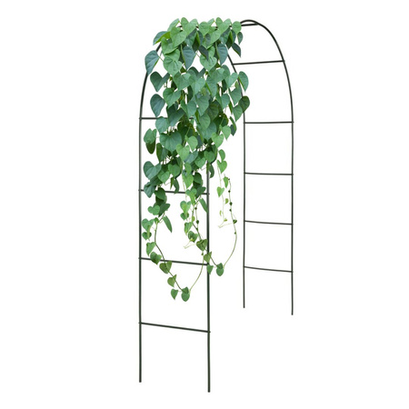 Pergola ogrodowa metalowa łuk CLASSIC 240x140x37 cm czarna