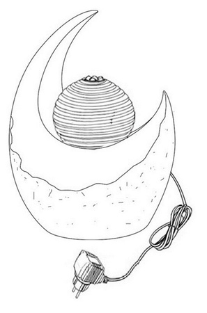 Pompka do fontanny ogrodowej 1 LED