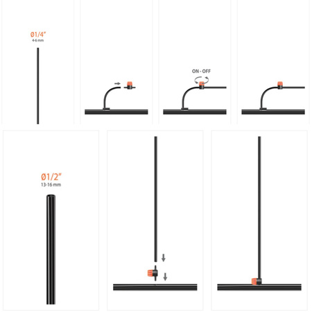 Zawór przelotowy zamknij-otwórz 1/4" CLABER opak. 5 szt.