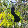 Podpora ogrodowa wbijana metalowa KOT 132x28,5cm czarna