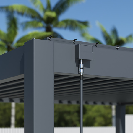 Pergola ogrodowa aluminiowa NEO IRON 4x3 m antracyt