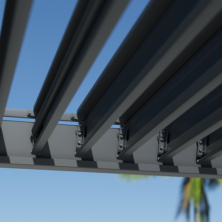 Pergola ogrodowa aluminiowa NEO IRON 3x3 m antracyt