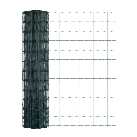 Siatka ogrodzeniowa zgrzewana powlekana PVC 1,2x25m zielona oczko 100x75mm