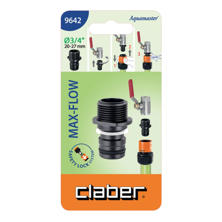 Nypel gwint zewnętrzny 3/4” Max-Flow CLABER 9642